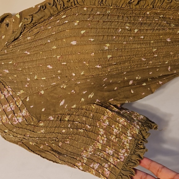 ❤️Free People Rare Feeling Maxi Dress in Kiwi combo size S. - Picture 9 of 16